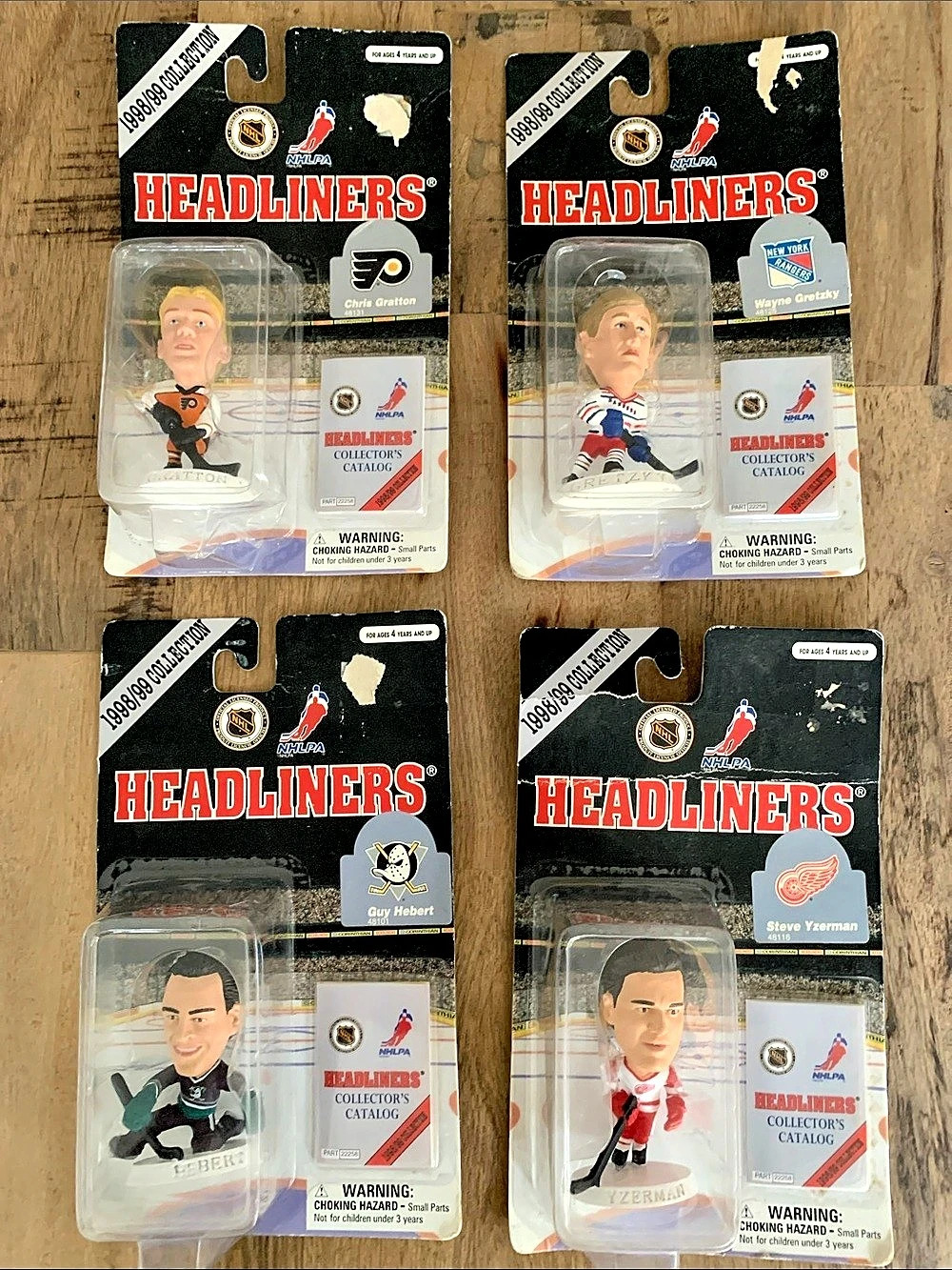 Headliners 1998/99 Headliners NHLPA Collection NHLPA Hockey Figures Set of 4 New
